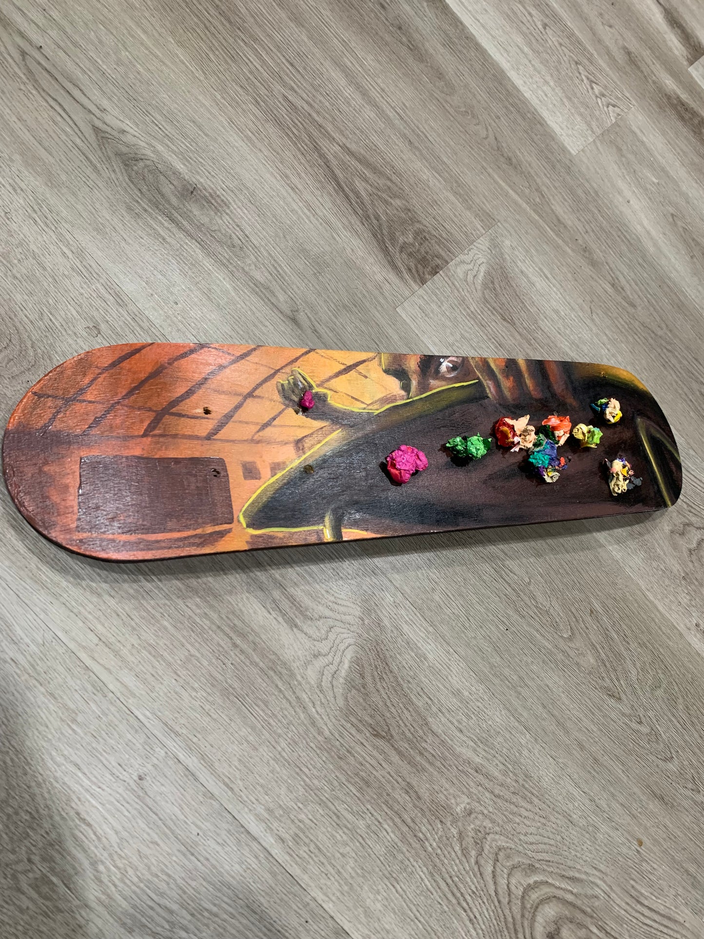 “Detention” custom skateboard