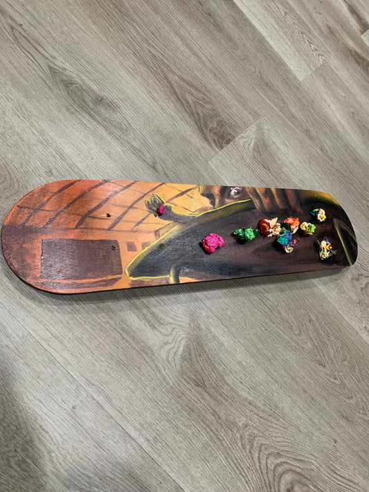 “Detention” custom skateboard